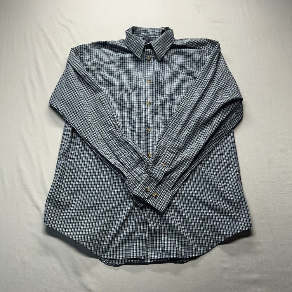 Mens "PURITAN" Sz Small Button Up Blue Dress Shirt with Pocket
